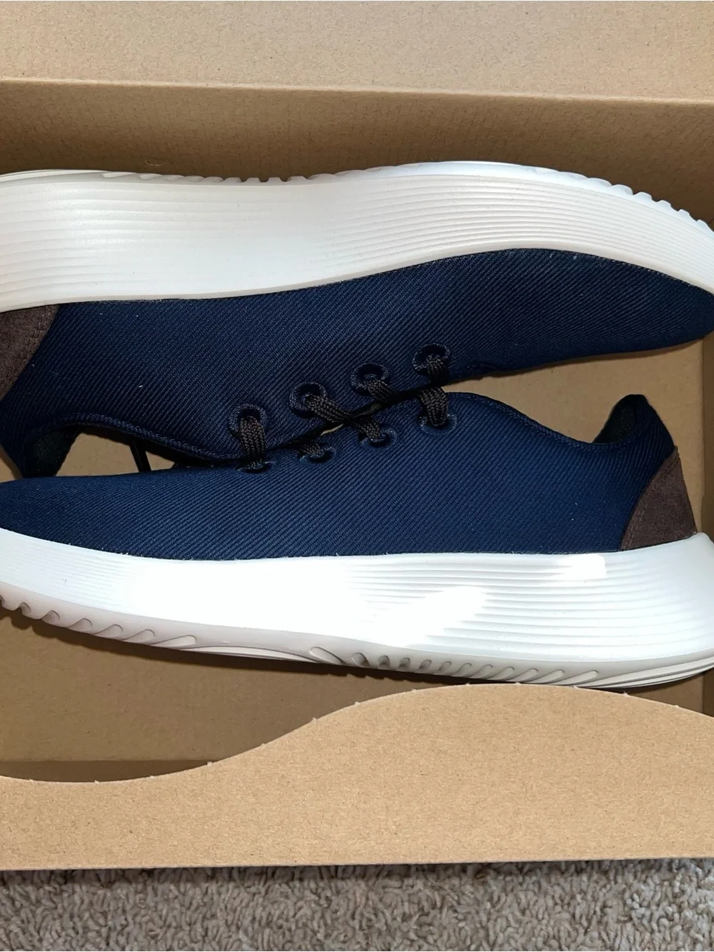 Allbirds Go Lux Men's Navy Casual Lace-Up Sneakers M9 W 10.5 NWB